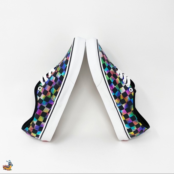 Vans Authentic Iridescent Checkerboard Shoes - Picture 6 of 11